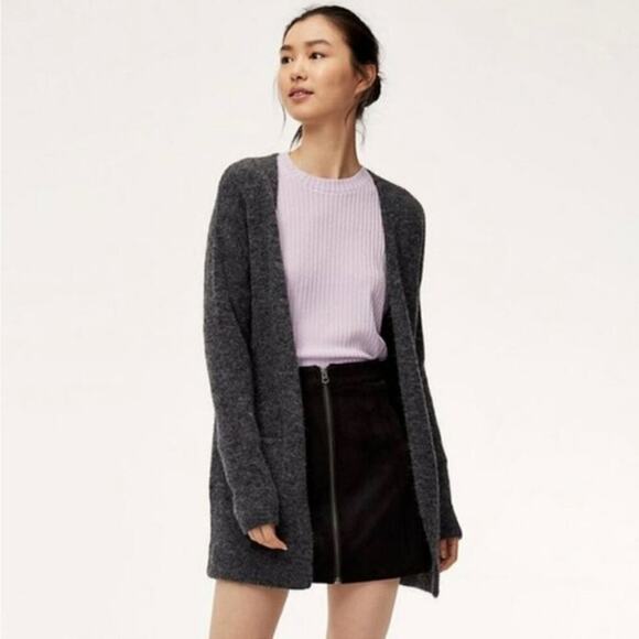 Aritzia Wilfred Free Aronson Sweater Charcoal Size S - Picture 1 of 7